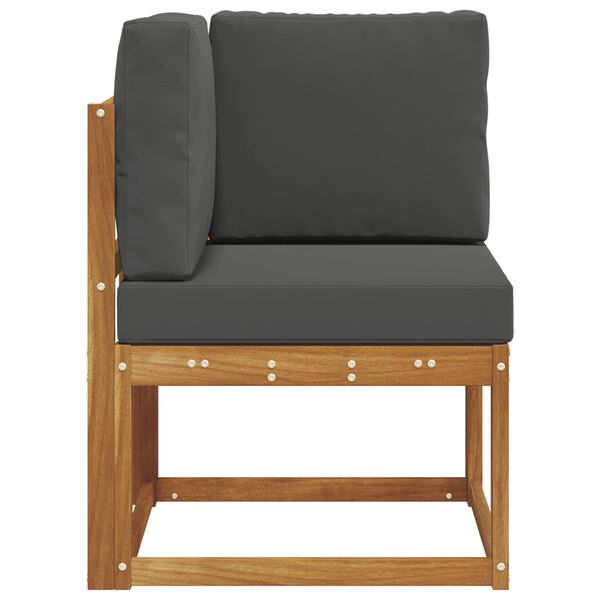 vidaXL Canap&eacute; d'angle ext&eacute;rieur Bois d'Acacia Massif