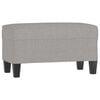 vidaXL Banc Gris clair 70x35x41 cm Tissu