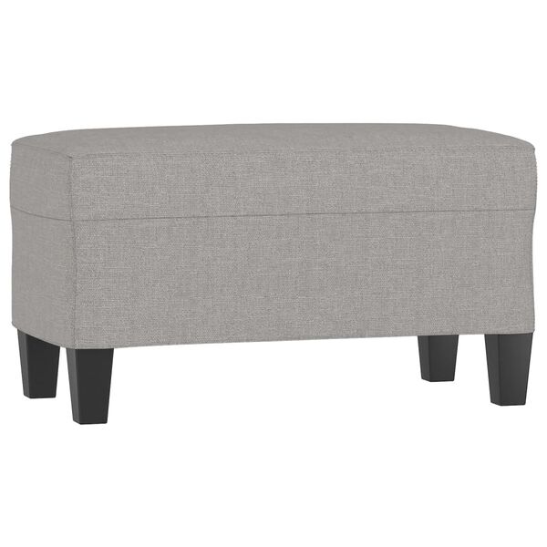 vidaXL Banc Gris clair 70x35x41 cm Tissu