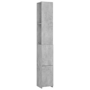vidaXL Armoire de bain gris b&eacute;ton 25x26,5x170 cm bois d'ing&eacute;nierie