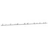 vidaXL Kit fixation porte coulissante 400 cm Acier inoxydable Argent&eacute;
