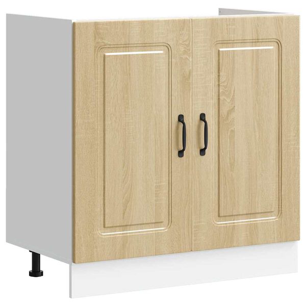 vidaXL Armoire de cuisine Kalmar Ch&ecirc;ne Sonoma 80 x 46 x 81,5 cm