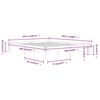vidaXL Cadre de lit sans matelas bois massif de pin 160x200 cm