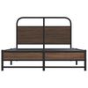 vidaXL Cadre de lit sans matelas 135x190 cm ch&ecirc;ne marron