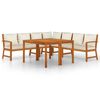 vidaXL Ensemble &agrave; manger de jardin coussins 7 pcs Bois acacia