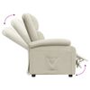 vidaXL Fauteuil inclinable Cr&egrave;me Velours