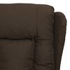 vidaXL Fauteuil Marron fonc&eacute; Tissu