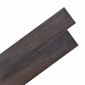 vidaXL Planches de sol Marron fonc&eacute; 5,02 m&sup2; 36 pi&egrave;ces PVC