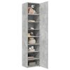 vidaXL Armoire de rangement mince gris béton 50x42,5x225 cm