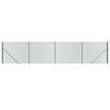 vidaXL Cl&ocirc;ture en treillis m&eacute;tallique et piquet d'ancrage vert 2,2x10m
