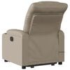 vidaXL Fauteuil inclinable de massage Cappuccino Similicuir