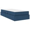 vidaXL Lit avec rangement et matelas Bleu 90 x 200 cm Polyester