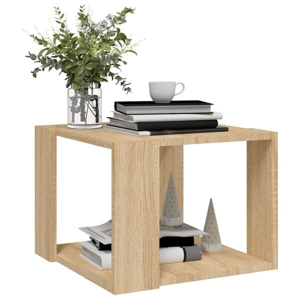 vidaXL Table basse Chêne sonoma 40x40x30 cm Bois d'ingénierie