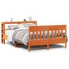 vidaXL Cadre de lit sans matelas cire marron 150x200cm bois pin massif