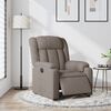 vidaXL Fauteuil inclinable &eacute;lectrique Taupe Tissu