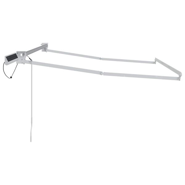 vidaXL Cadre de store r&eacute;tractable &eacute;lectrique Blanc 2,5 x 2 m Acier