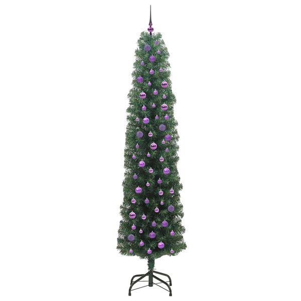 vidaXL Sapin de No&euml;l artificiel Vert 240 cm PVC et acier et plastique