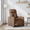 vidaXL Fauteuil inclinable &eacute;lectrique Marron Tissu