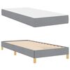 vidaXL Lit &agrave; ressorts avec matelas Gris clair 90 x 190 cm tissu