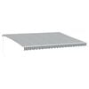 vidaXL Auvent manuel r&eacute;tractable anthracite et blanc 500x350 cm