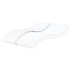 vidaXL Matelas en mousse blanc 200x200 cm dureté H2 H3