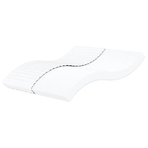 vidaXL Matelas en mousse blanc 200x200 cm dureté H2 H3
