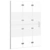 vidaXL Cabine de douche pliable ESG 100x140 cm Blanc