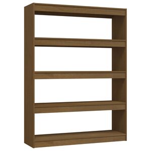 vidaXL Biblioth&egrave;que/S&eacute;parateur de pi&egrave;ce Marron miel 100x30x135,5cm Pin