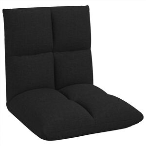 vidaXL Fauteuil de sol Noir 50 x 61 x 57 cm tissu