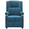 vidaXL Fauteuil inclinable bleu velours