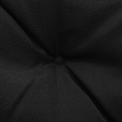 vidaXL Coussins de chaise pivotante 2 pcs Noir et gris 50 cm Tissu