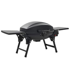 vidaXL Barbecue &agrave; gaz portatif avec zone de cuisson Noir