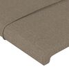 vidaXL T&ecirc;te de lit avec oreilles Taupe 163x23x78/88 cm Tissu