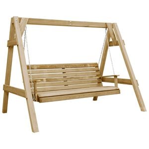 vidaXL Balancelle de jardin bois de pin impr&eacute;gn&eacute; 205x150x157 cm