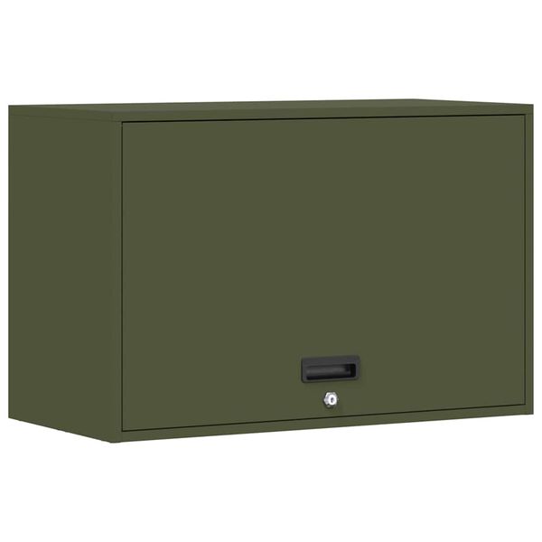 vidaXL Armoire murale pour garage Vert olive 80 x 40 x 53 cm