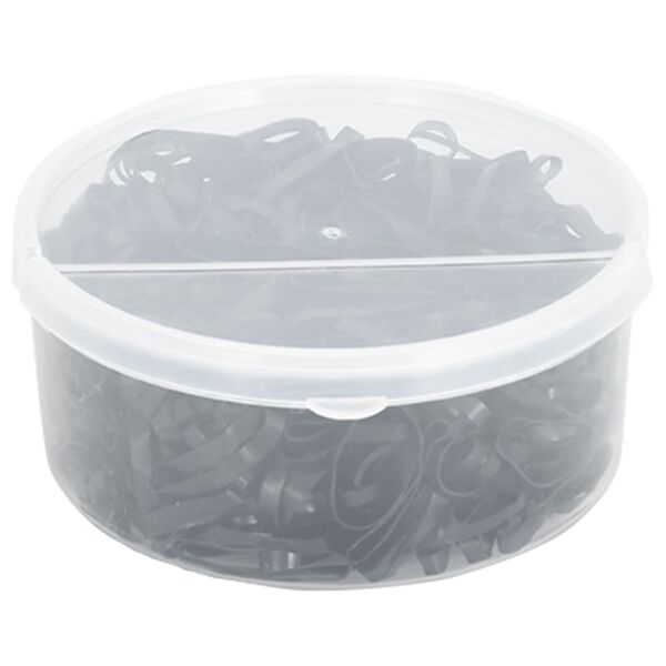 vidaXL Bandes tress&eacute;es pour chevaux 500 pcs silicone noir