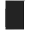 vidaXL Armoire &agrave; tiroirs Noir 40x50x76 cm Bois d'ing&eacute;nierie