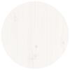 vidaXL Table basse Blanc Ø 40x60 cm Bois massif de pin