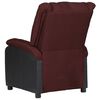 vidaXL Fauteuil de massage Violet Similicuir et tissu