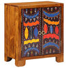 vidaXL Buffet multicolore 50x35x60 cm bois massif d'acacia