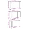 vidaXL Tables gigognes 3 pcs blanc bois d'ing&eacute;nierie