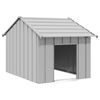 vidaXL Niche pour chien avec toit noir 83x130x85 cm acier galvanis&eacute;