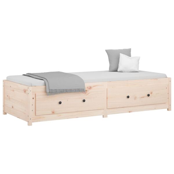 vidaXL Lit de jour sans matelas 80x200 cm bois de pin massif