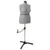vidaXL Forme de Robe Ajustable F&eacute;minine Gris l Velours