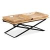 vidaXL Table basse Bois de manguier massif 110x55x42 cm