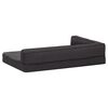 vidaXL Matelas de lit ergonomique de chien 75x53 cm Polaire Noir