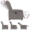 vidaXL Fauteuil inclinable &eacute;lectrique Taupe Tissu