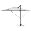 vidaXL Parasol Roma à Bras Déporté Beige et Noir 352 x 251 x 265 cm