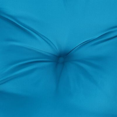vidaXL Coussin de palette bleu 60x40x12 cm tissu