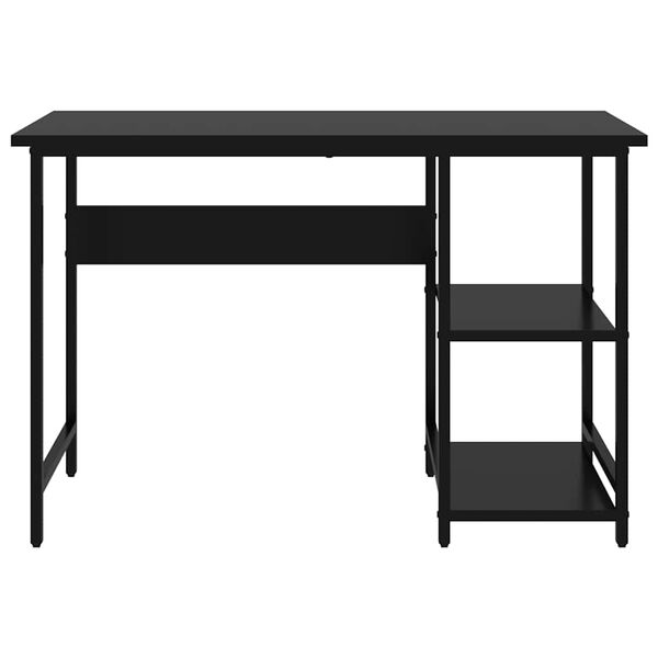 vidaXL Bureau d'ordinateur Noir 105x50x72 cm MDF et m&eacute;tal